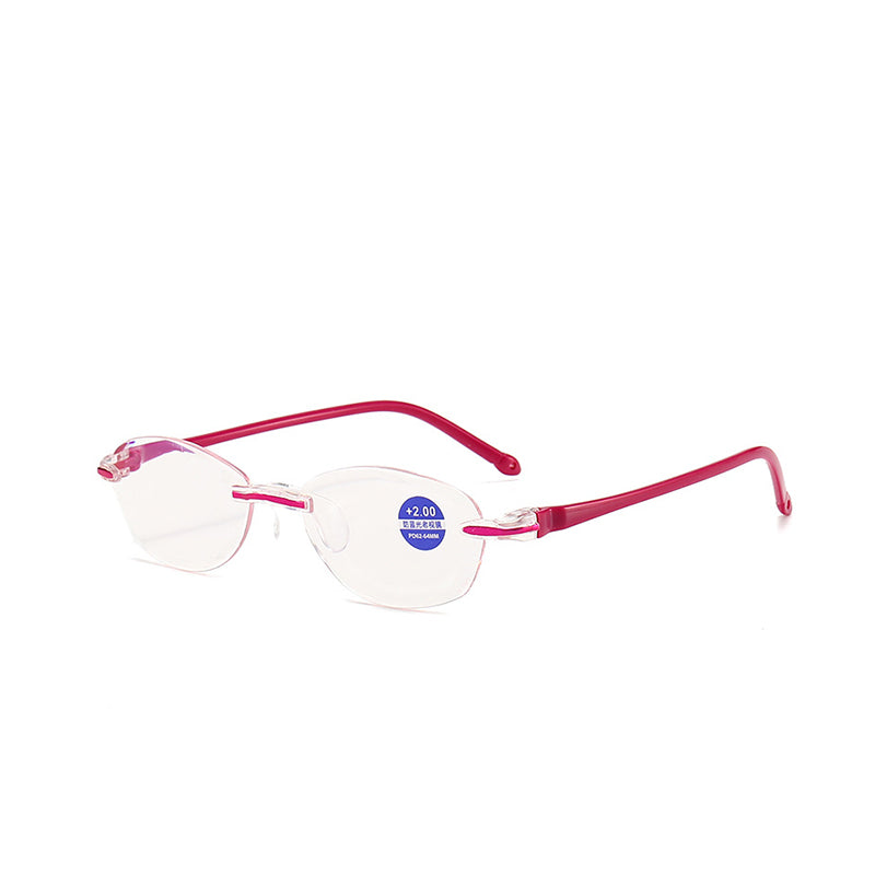 🧐【Oferta por tiempo limitado】👓️Gafas de lectura con bordes de corte de diamante que bloquean la luz azul