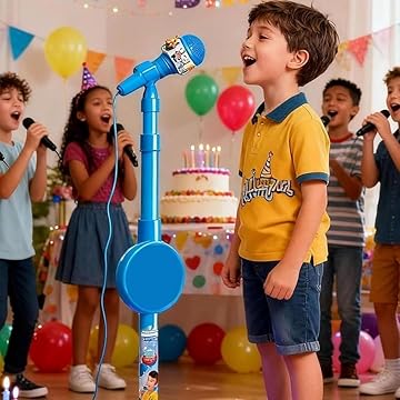 💥Juego de micrófono, juego de máquina de karaoke con luz
