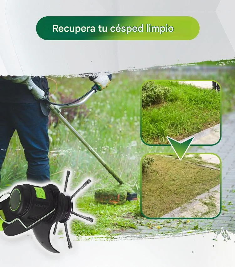 🔥Compra 1 y llévate 1 gratis（ 2 piezas）🥳💥✨Cuchilla para cortacésped: reemplazo rápido y sencillo sin herramientas, universalmente compatible. 🛠️✅