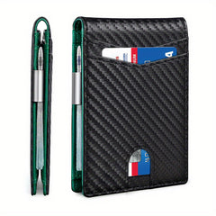 Imprescindible para hombres 👛 Cartera minimalista para hombre con función de protección RFID 👨