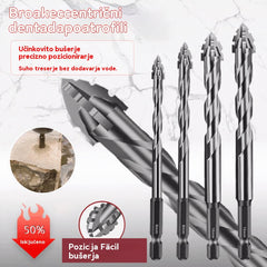 【4+5+6+8+10+12 mm】 | Set spiralnih svrdala s 5 oštrica za teške uvjete rada