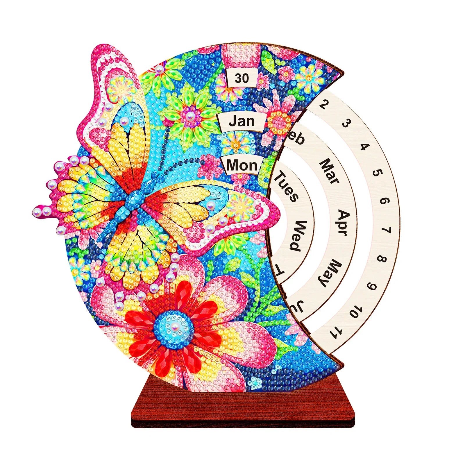 💎✨ Kit DIY Diamond Painting – Calendario de Pared con Cristales Brillantes, Decoración de Salón, Manualidad Relajante 📅🖼️