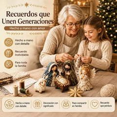 ✨ Kit de costura para hacer un belén de patchwork (incluye materiales de costura)