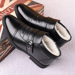 🔥【45% DE DESCUENTO】⭐【39-44】Botas de piel de invierno para hombre con suela gruesa y cálida