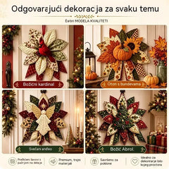 🎇🎄Set za šivanje prošivenih božićnih ukrasa za vrata (7 dizajna)