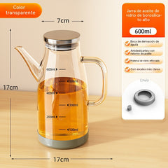 🏠🍴【600ml】Botella dispensadora de aceite con boquilla antigoteo