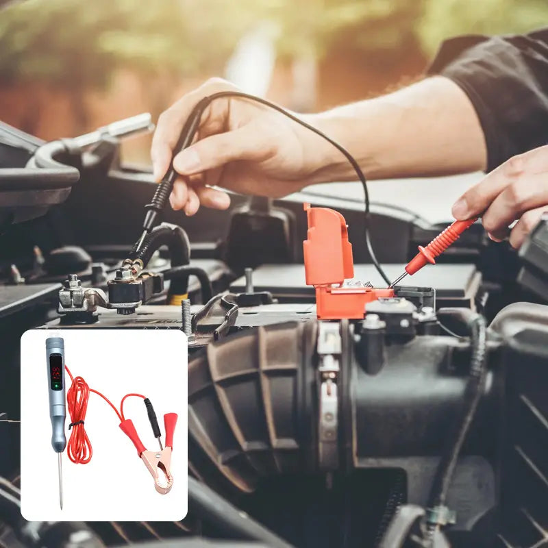 🚗⚡🔥Pluma de prueba de pantalla digital para automóvil, detección y reparación de circuitos, detección de fallas de voltaje positivo y negativo