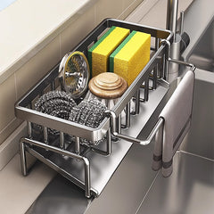 Estante de almacenamiento de cocina, fregadero, escurridor de paños de cocina