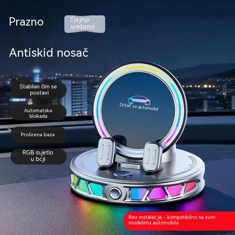 📱 RGB nosač za automobil s automatskim stezanjem i bežičnim punjenjem od 15 W