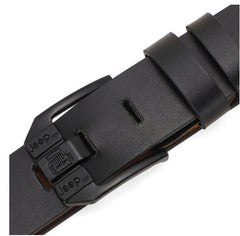 Cinturón retro para hombre de alta gama, cinturón de jeans con hebilla de cuero genuino, hebilla simple y moderna, piel de vaca seleccionada de una sola capa, resistente y duradera.