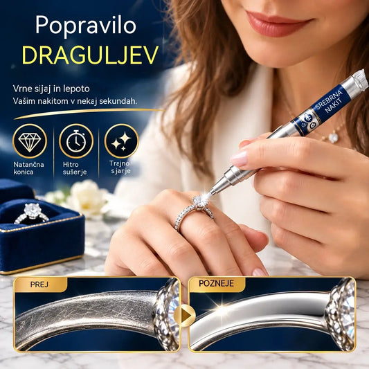 🔥 Časovno omejena ponudba: 50 % popust 🔥 Pisalo za popravilo prask in retuširanje srebrnega nakita
