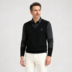 👔Rebajas de fin de año🔥【M-4XL】Conjunto de dos piezas de cachemir premium para hombre, cálido y versátil.