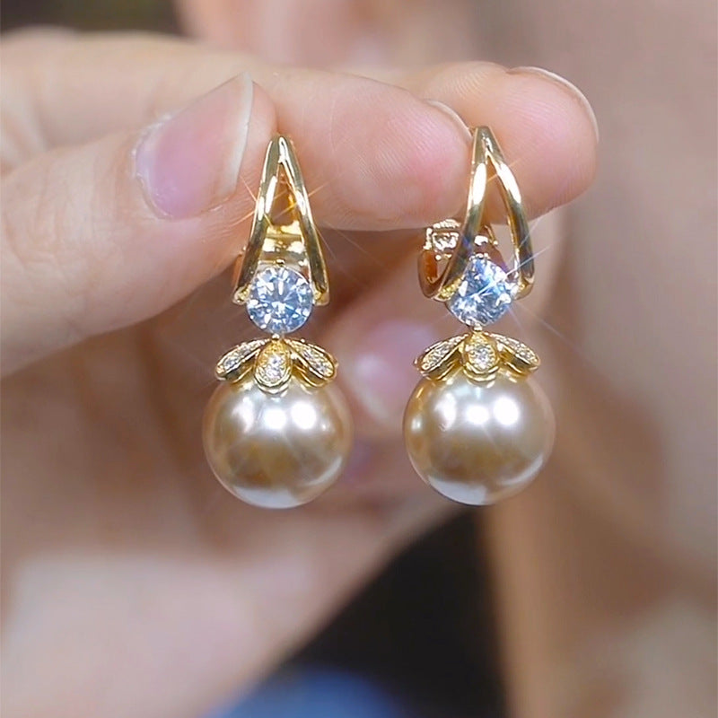 💋Pendientes de plata con perlas de lujo francés de nuevo estilo 2026