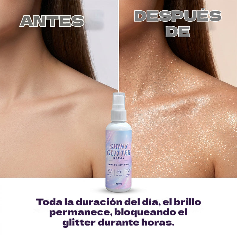 🥳Producto más vendido de 2026🥳💞 ¡Más de 50.000 unidades vendidas! ✨💎 Spray de purpurina para cuerpo y cabello: seguro y no irritante, apto para ropa y cabello. 👗✨