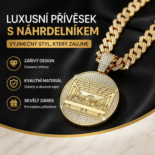 📢📢Sleva 40 %!!✨ Třpytivý kubánský přívěsek | Okamžitě pozvedněte svůj styl 💎