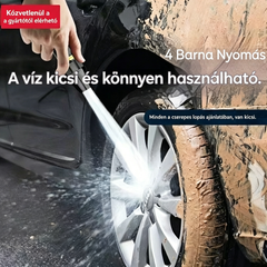 🚿 🔥A különleges ajánlat utolsó napja!! 🔥💧 Nagynyomású vízpisztoly - autómosáshoz, kertészkedéshez, 10x nyomás, több funkció ⚡