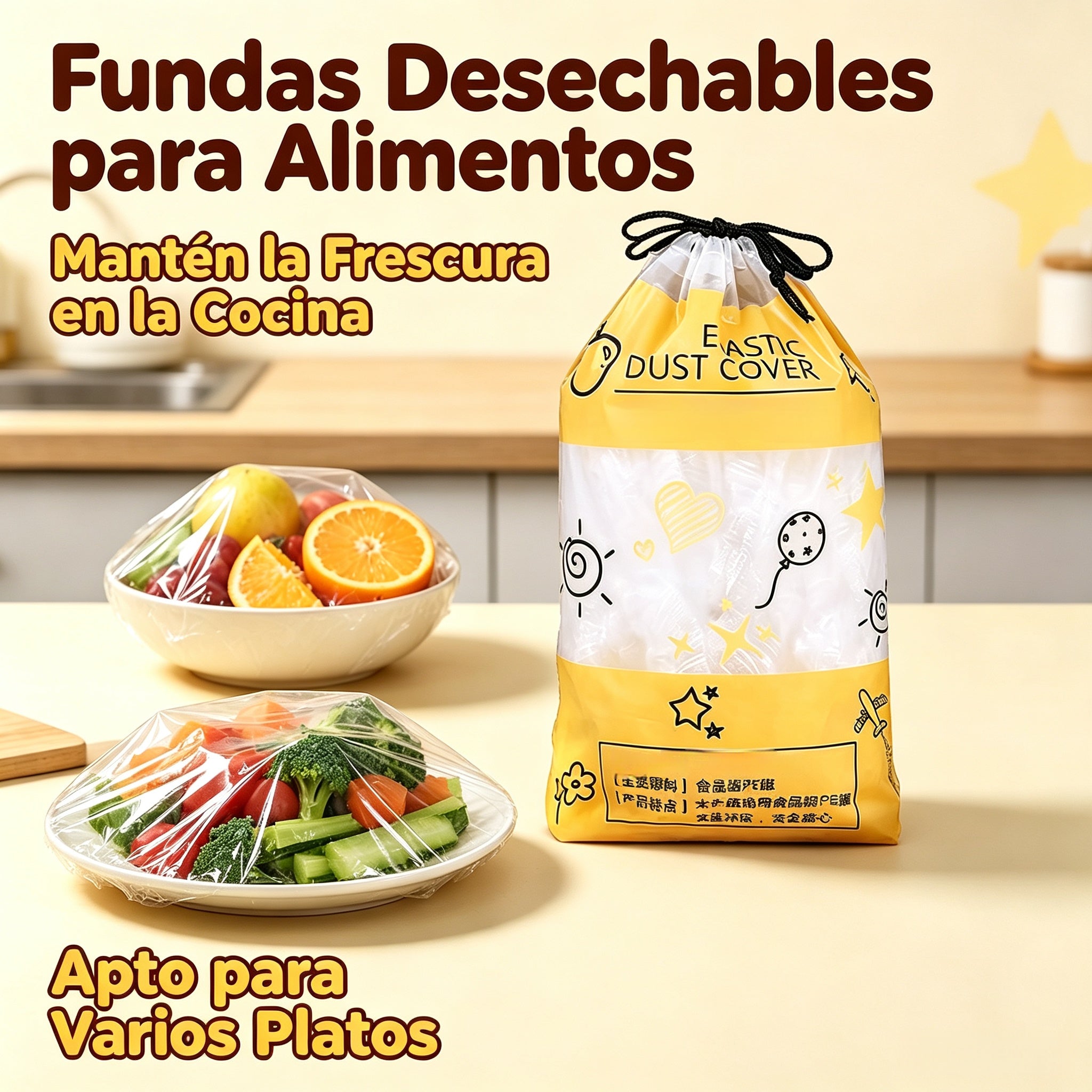 🔥【100 uds】Tapa de frescura desechable de grado alimenticio