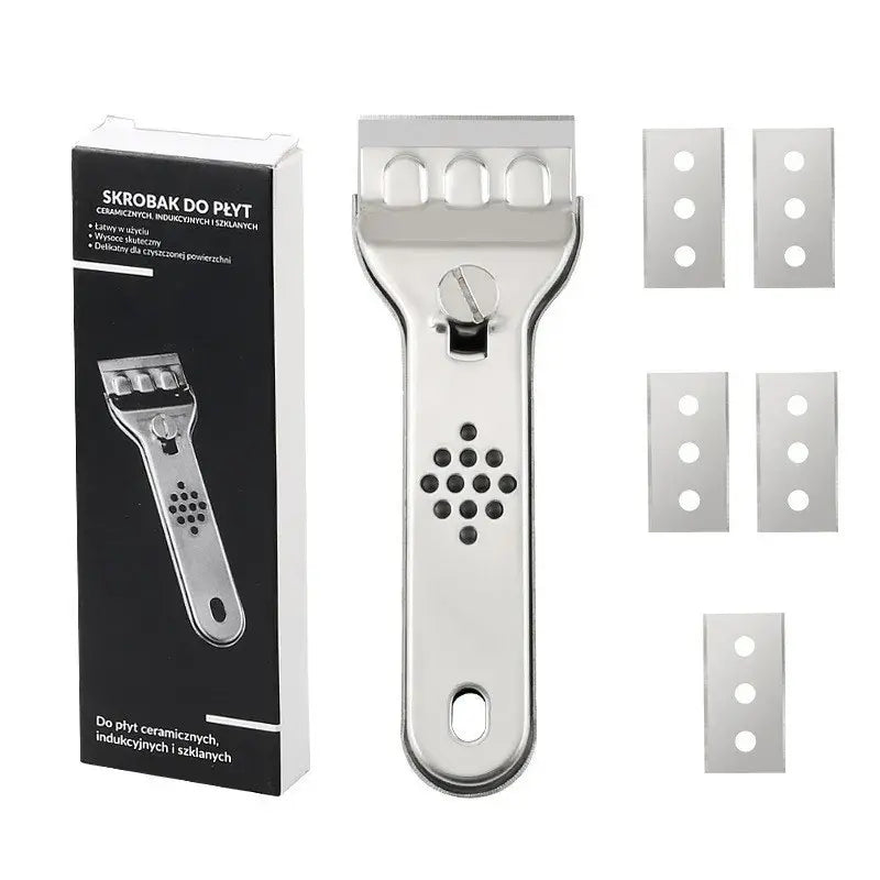 ✨ Espátula Limpiadora Multiusos de Acero Inoxidable – Herramienta Profesional para Cocina, Azulejos, Paredes y Pisos 🛠️