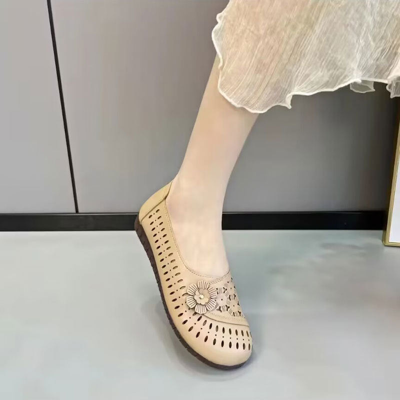👡【35-40】Zapatos de mujer, zapatos de piel de vacuno suaves y antideslizantes