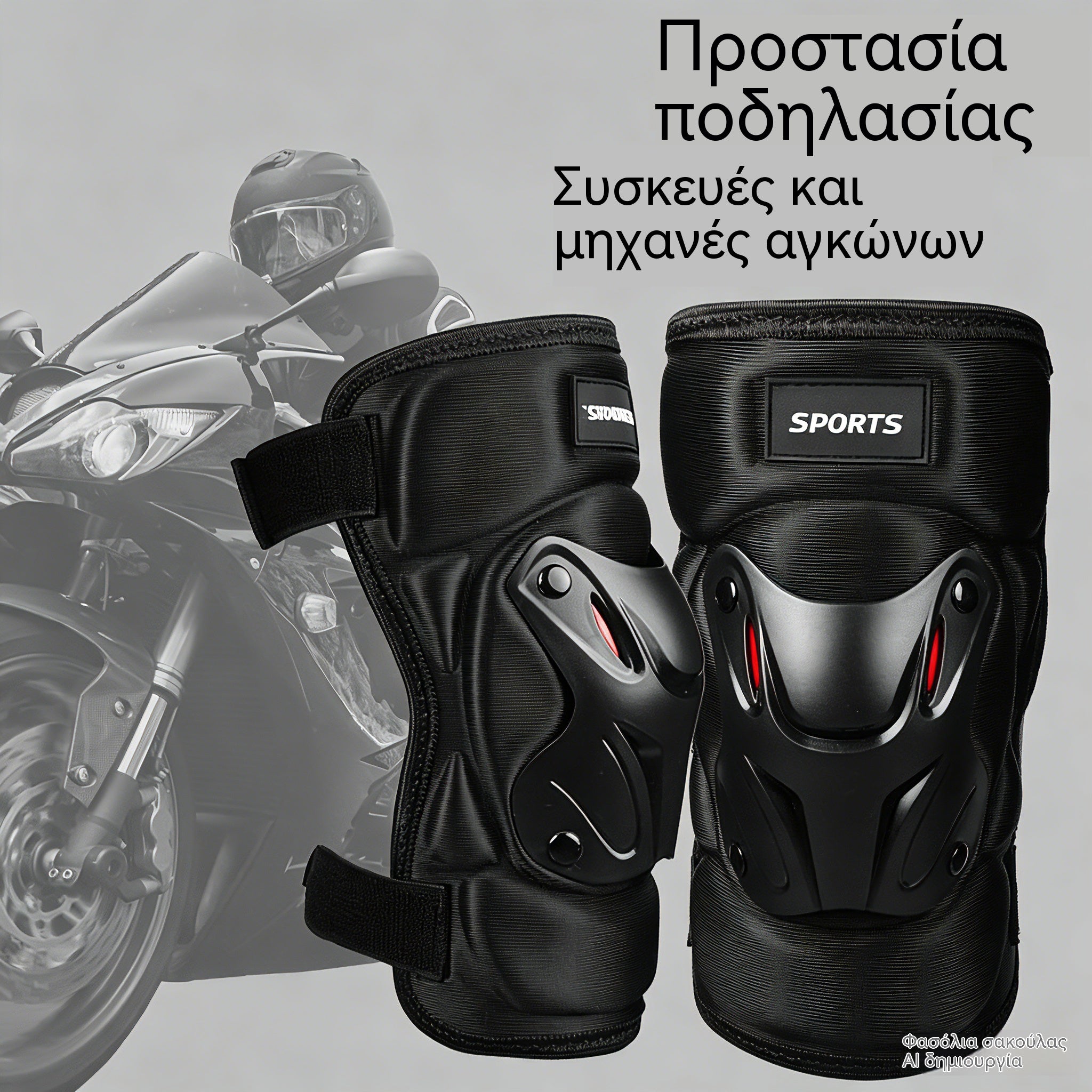 🏍️ ¡Aprovecha ahora con un 40% de descuento! 🛡️ Conjunto de rodilleras y coderas para moto: resistentes a los impactos, con correas ajustables y forro transpirable. Imprescindibles para tu seguridad al conducir, patinar o montar en bicicleta. 💪