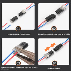 【60 unidades】🏆 Bloques de terminales LED sin soldadura ni pelado