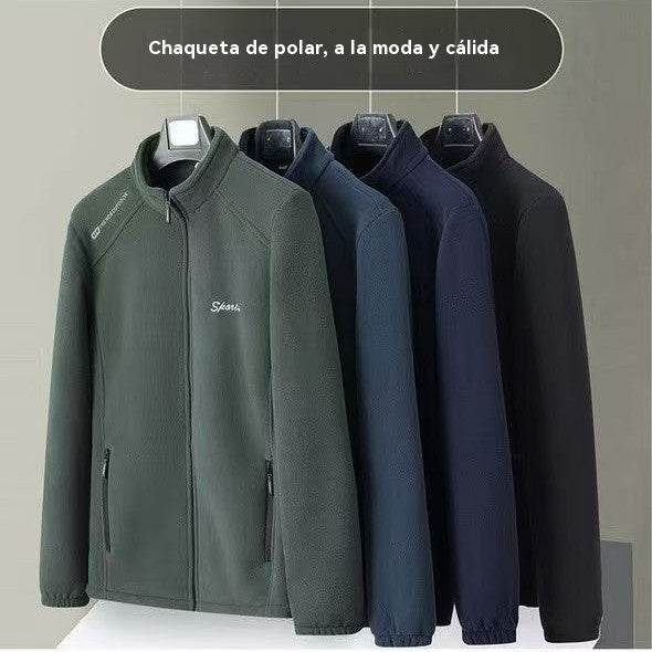 【XL-5XL】Chaqueta de Terciopelo Grueso de Lana para Hombre, Talla Grande, Cálida y Cómoda para Otoño e Invierno【40% de Descuento】
