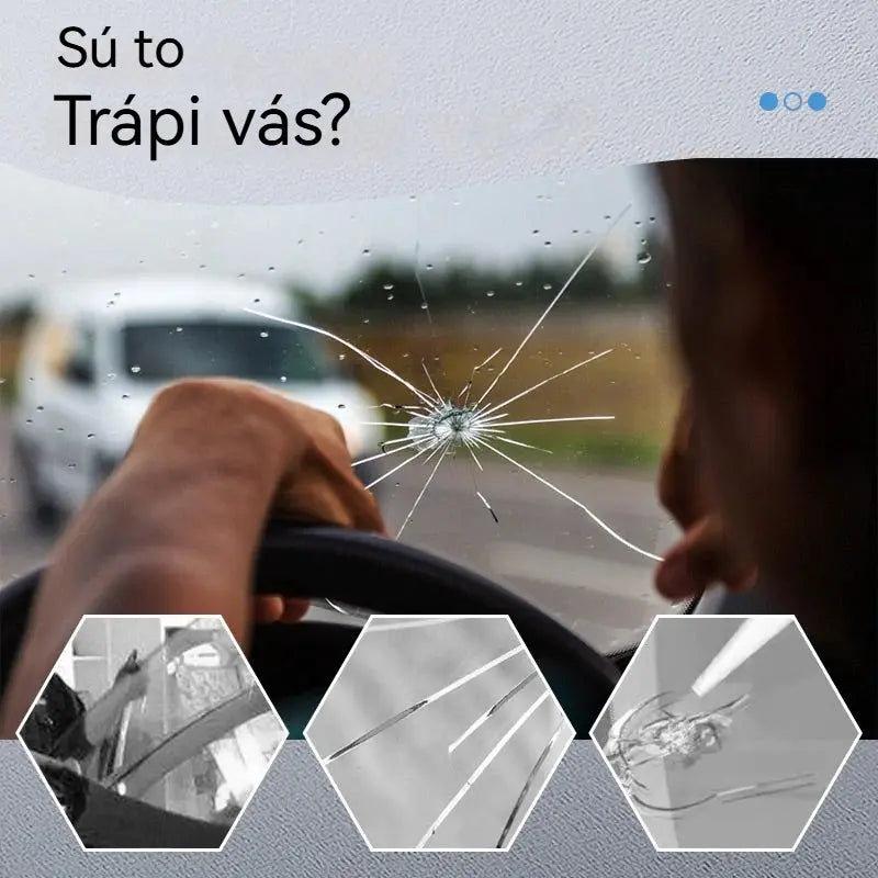 🚗 Tekutina na opravu trhlín, lepidlo na odstraňovanie škrabancov a prasklín