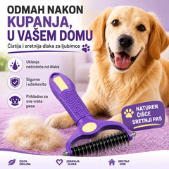 🔥🐕🐱【Kupite 1, dobijte 1 gratis】3-u-1 višenamjenski češalj za raspetljavanje dlaka kućnih ljubimaca, češalj za uklanjanje dlaka pasa i mačaka