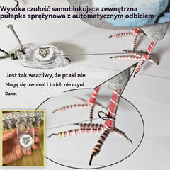 【Kup 2, otrzymaj 2 gratis】Pułapka sprężynowa do użytku na zewnątrz, samoblokująca pułapka o wysokiej czułości.Dzięki funkcji automatycznego odbijania, łatwe łapanie ptaków i drobiu