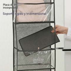 💯Bolsa de almacenamiento colgante de seis capas con gran capacidad