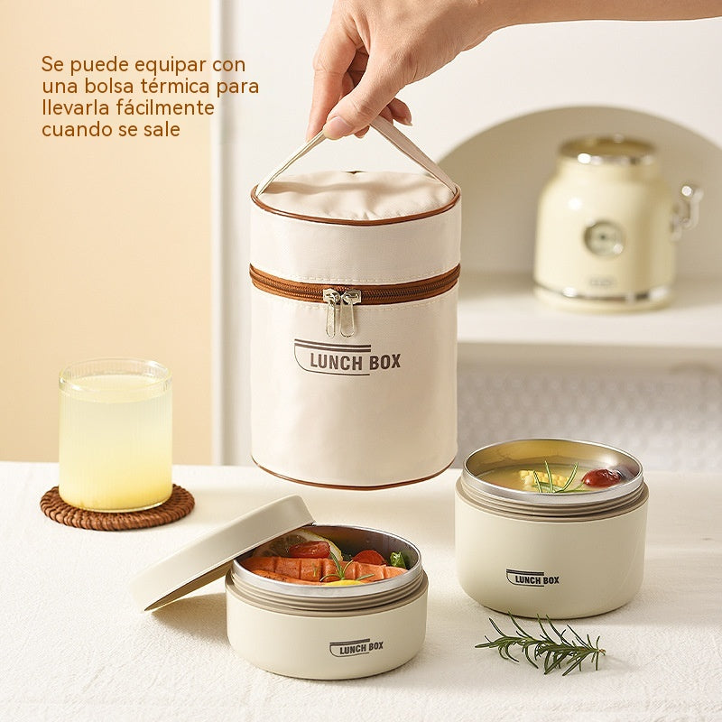 🎁 Juego de 3 recipientes térmicos + Bolsa térmica de regalo🔥 ¡OFERTA ESPECIAL 49% DE DESCUENTO! 🔥🍲 Set de Recipientes Térmicos Portátiles – Mantiene la Comida Caliente Hasta 6 Horas