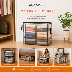 🔥Compre 1 y obtenga 2 gratis（3 piezas）📦Bolsa de almacenamiento de plástico transparente, grande, resistente y gruesa para ropa, mudanzas y almacenamiento