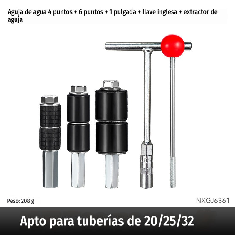 【3 tapones de agua + llave inglesa + herramienta de extracción】Dispositivo de cierre de agua para tuberías termofusibles