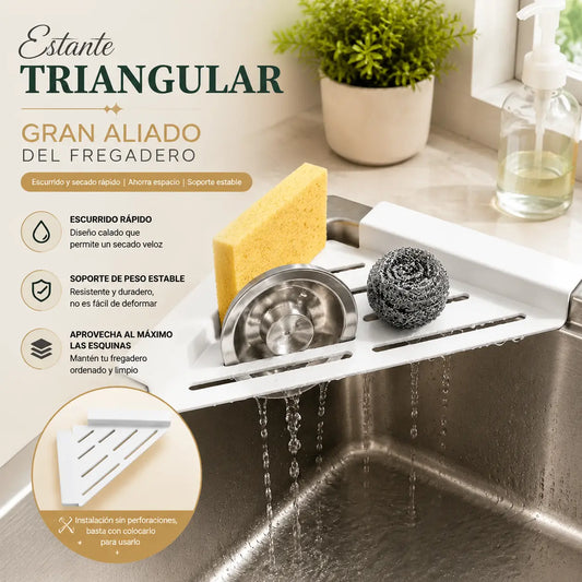 🧼 Organizador de Cocina con Drenaje Automático