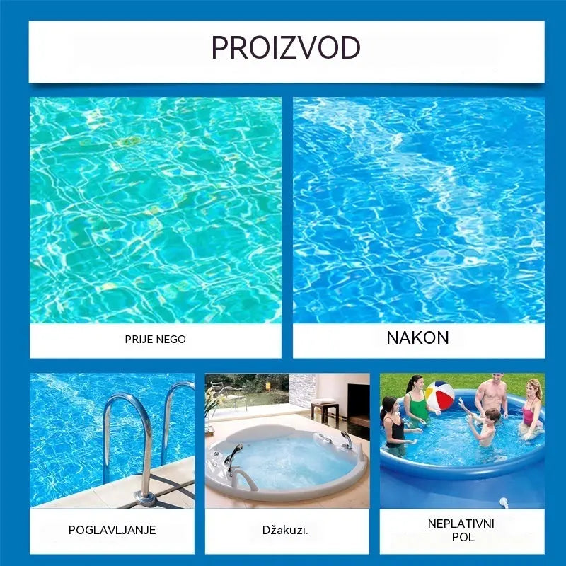 ⏰💦Kupi 1 i dobiješ 1 gratis🏊‍♂️ Tekućina za bistrenje bazena – Kristalno čista voda za nekoliko sati, bez napora ✨