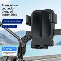 🚴 Soporte para teléfono de motocicleta con agarre seguro