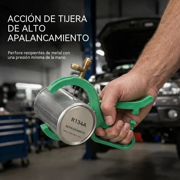 Válvula abridora de latas de refrigerante tipo tijera