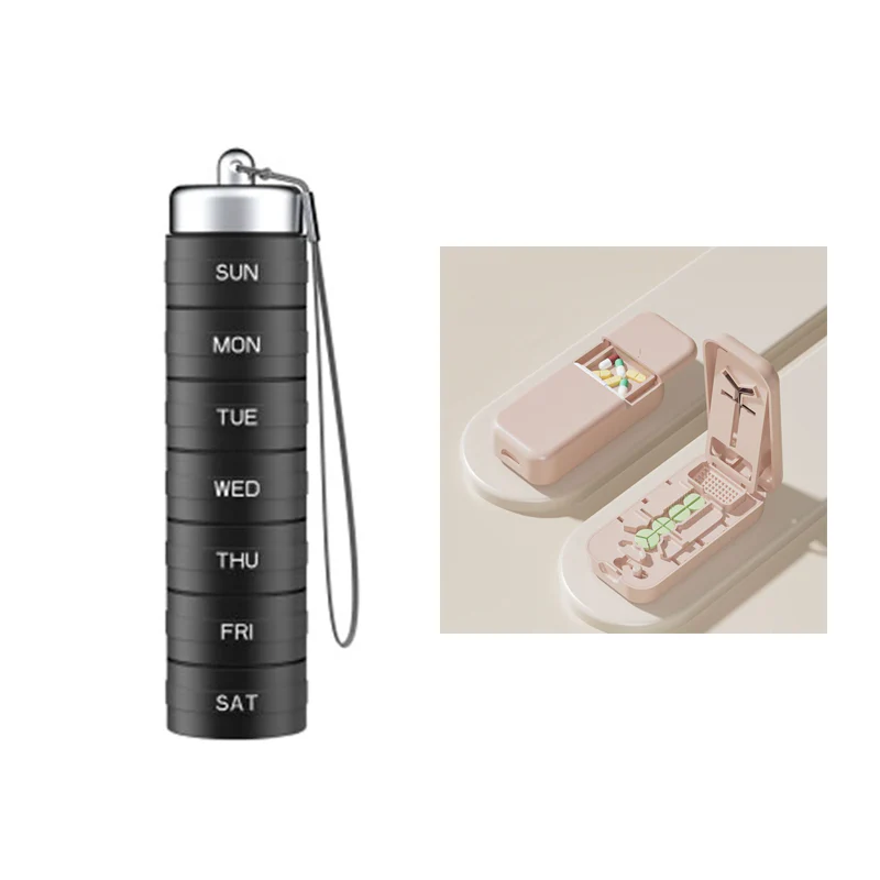 💊 Organizador de Pastillas de Aluminio Impermeable de 7 Días – Portátil y Seguro 🧳🔒✨