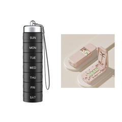 💊 Organizador de Pastillas de Aluminio Impermeable de 7 Días – Portátil y Seguro 🧳🔒✨