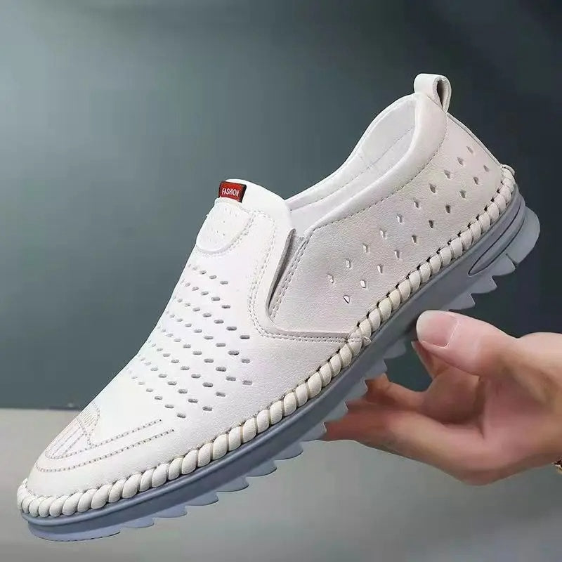 👟 【50%OFF】Zapatos casuales de cuero genuino hechos a mano para exteriores para hombres