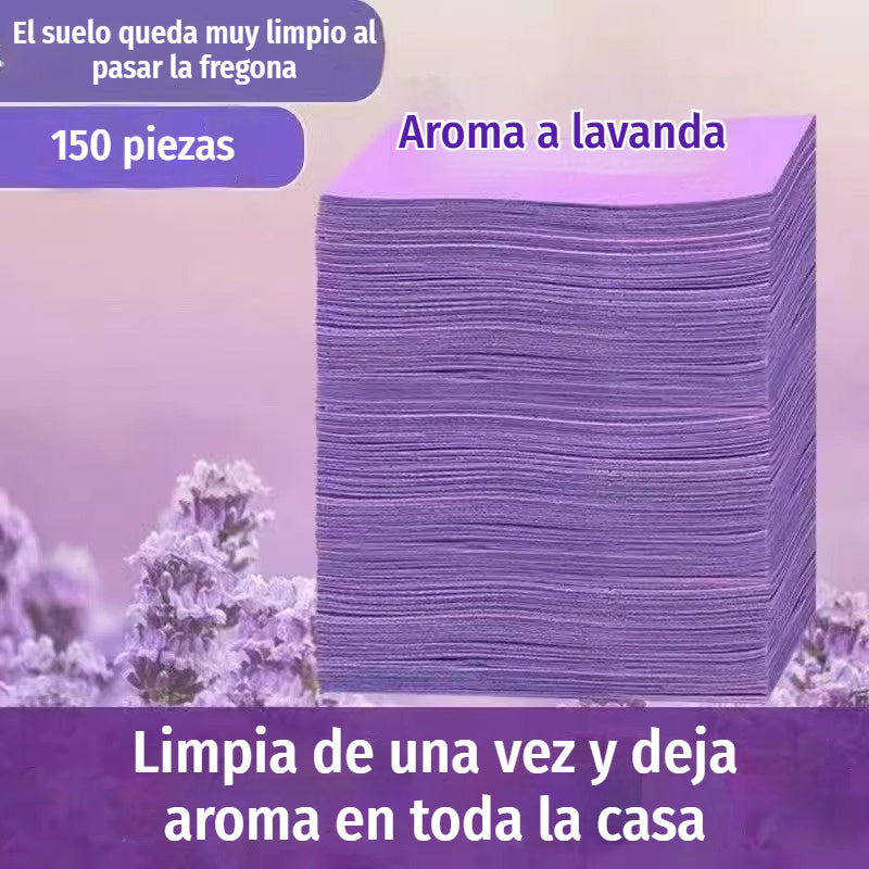 【150pcs】🧹 Toallitas limpiadoras para suelos – Limpieza profunda | Antideslizantes | Brillantes y antimanchas