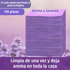 【150pcs】🧹 Toallitas limpiadoras para suelos – Limpieza profunda | Antideslizantes | Brillantes y antimanchas