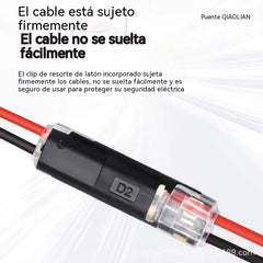 🥳 ¡50% de descuento! ⏰ 【1000 unidades en stock】 Conector de doble cable con hebilla de bloqueo, cierre de seguridad, antideslizante ⚡️