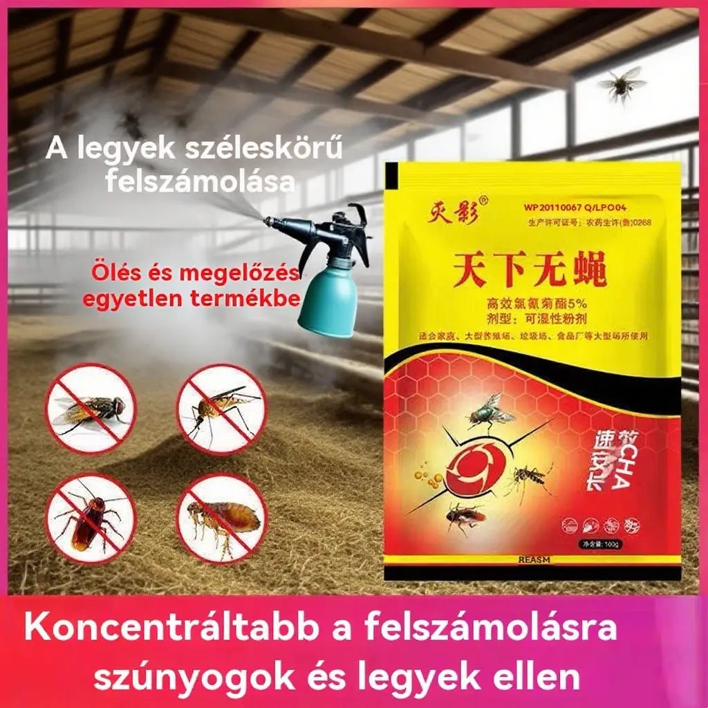 🦟【3 zacskó】❤️Kifejezetten szúnyogok és legyek irtására tervezték gazdaságokban, egy csomag elpusztítja a bolhákat/sáskákat/csótányokat/legyeket/szúnyogokat!