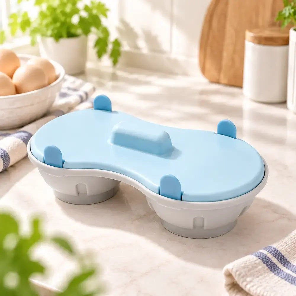 🥚✨ Mikrohullámú tojásfőző – gyors és kényelmes, fedeles párolóedény; BPA-mentes konyhai eszköz, amellyel percek alatt készíthet keménytojást, buggyantott tojást vagy rántottát 🍳
