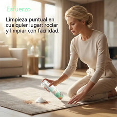 Quitamanchas de espuma para alfombras sin agua con toalla