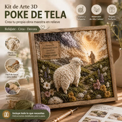 ✝️ Kit de Punch Needle 3D Cristiano – Bordado en Tela con Motivos de Fe, Manualidad Creativa Fácil para Adultos y Niños, Decora tu Hogar con Arte Textil 🧵🖼️✨