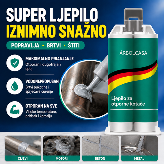 【Set od 3 dijela】🔥50% popusta na ograničeno vrijeme! 🛠️Visokočvrsto AB ljepilo za popravak metala