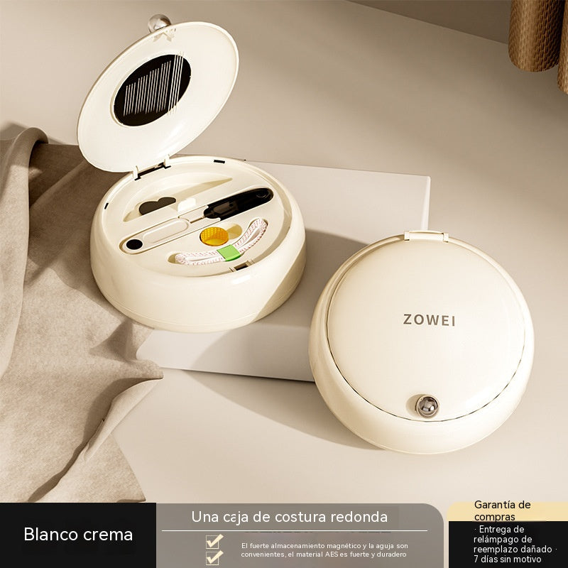 Caja magnética para agujas e hilos, caja de herramientas portátil para agujas e hilos de uso doméstico.