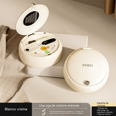 Caja magnética para agujas e hilos, caja de herramientas portátil para agujas e hilos de uso doméstico.